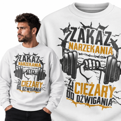 BLUZA NA SIŁOWNIĘ  ZAKAZ NARZEKANIA